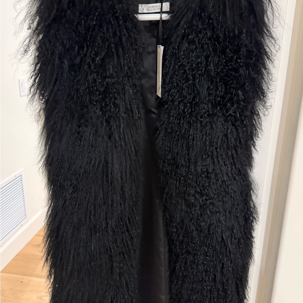 Versace NWT Real Fur Vest